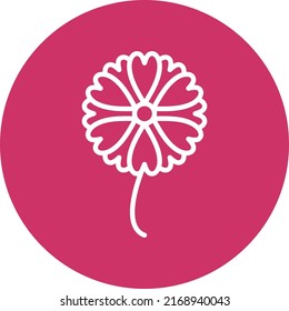 Estilo de icono de flor de diseño de vectores