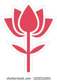 Vector Design Flower Icon Style