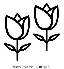 Estilo de ícone de flor de design de vetor