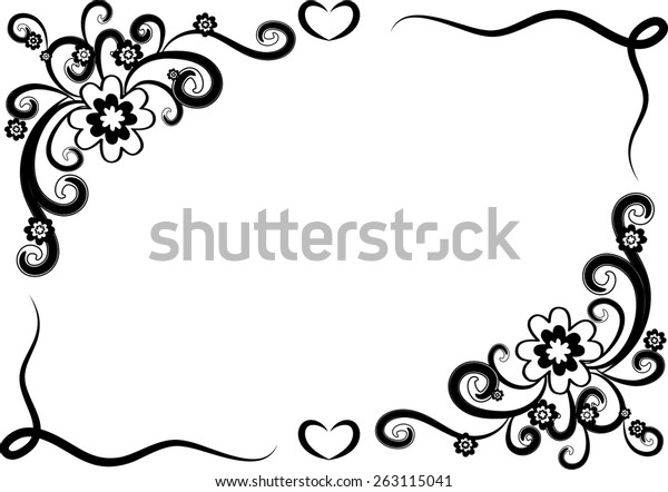 Featured image of post Flower Vector Design Black And White / Circular frame set free vector.
