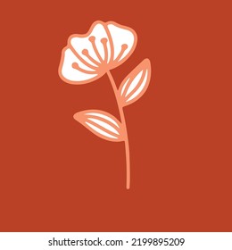 diseño vectorial de flores y hojas, muy adecuado para necesidades de decoración o motivos de patrón