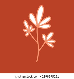 vector design of flowers and leaves, very suitable for decoration needs or pattern motifs