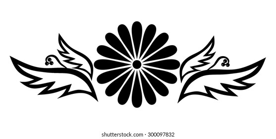 Vector for design flowers and ornament floral