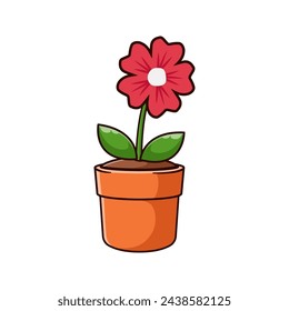 diseño vectorial de flores en un jarrón