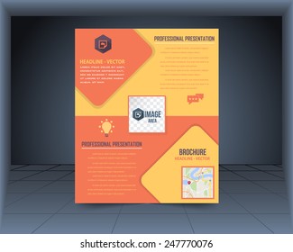 Vector Design Flyer, Business Brochure, Catalog, Cover Template
