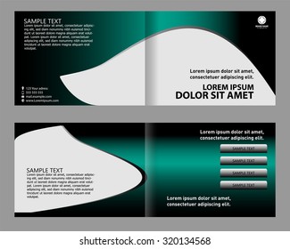 Vector design of flyer elements set 