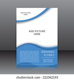 Vector design of the flyer. Poster template for your business.