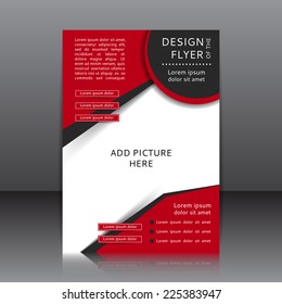 Vector design of the flyer. Poster template for your business.