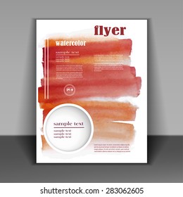 Vector design of the flyer. Poster template for your business.