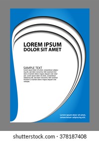 Vector design flyer white place forÂ text

