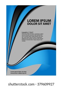 Vector design flyer white place forÃ?Â text 