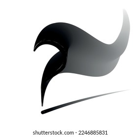 vector design with flying question mark 