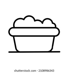 vector design, foam bucket icon or symbol