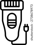 Vector Design Foil shaver Icon Style
