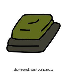 vector design folded towel illustration