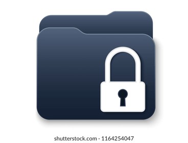 vector design of folder padlock 