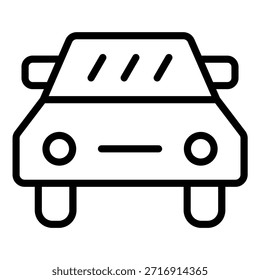 Diseño de Vector Siguiendo el Estilo de Icono de Coche
