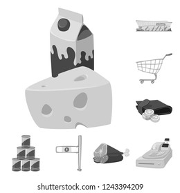 Vector design of food and drink icon. Collection of food and store stock symbol for web.