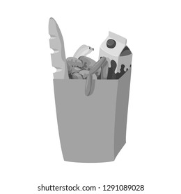 Vector design of food and drink logo. Set of food and store vector icon for stock.