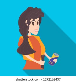 Vector design of food and drink logo. Set of food and store stock vector illustration.