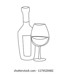 Vector design of food and drink sign. Set of food and store stock symbol for web.