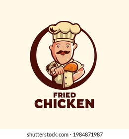 Diseño vectorial del logotipo de la comida, emblema del restaurante, icono, personaje 