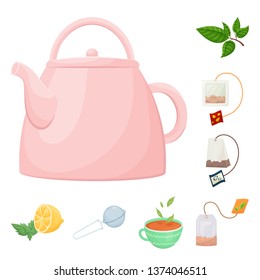 Vector design of food and natural  icon. Collection of food and black  stock symbol for web.