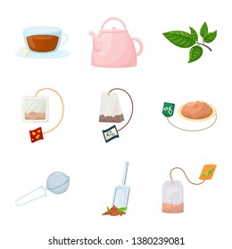 Vector design of food and natural  logo. Set of food and black  vector icon for stock.