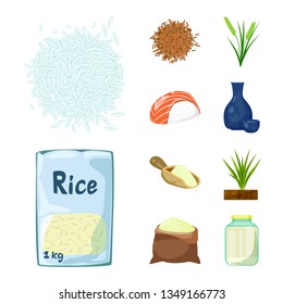 Vector design of food and organic sign. Collection of food and agricultural vector icon for stock.