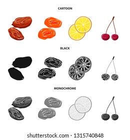 Vector design of food  and raw  symbol. Collection of food  and nature   vector icon for stock.