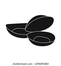 Vector design of food and sea logo. Set of food and healthy vector icon for stock.