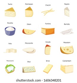 Vector design of food and snack icon. Set of food and product vector icon for stock.