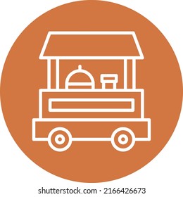 Diseño de vectores Estilo del icono de la bandeja de alimentos
