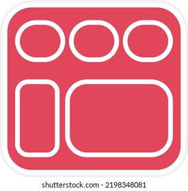 Vector Design Food Tray Icon Style
