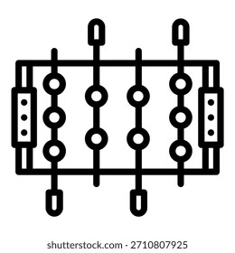 Vektordesign Fußball Symbolstil
