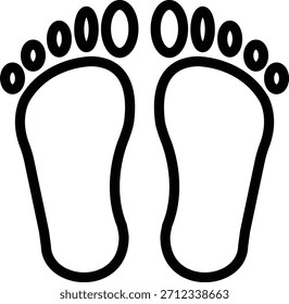 Vector Design Footprint Icon Style
