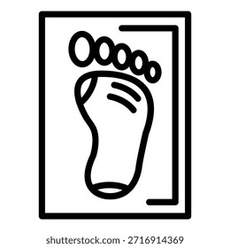 Estilo de icono de huella de diseño de Vector