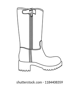 Vector design of footwear and woman logo. Collection of footwear and foot stock symbol for web.