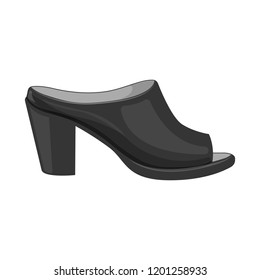 Vector design of footwear and woman logo. Set of footwear and foot vector icon for stock.
