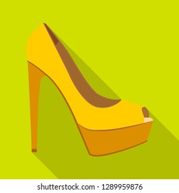 Vector design of footwear and woman symbol. Collection of footwear and foot vector icon for stock.