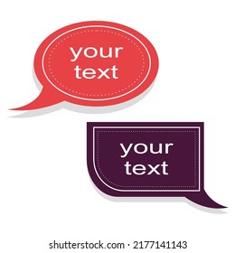 vector design in the form of bubble text