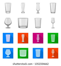 Vector design of form and celebration icon. Collection of form and volume vector icon for stock.