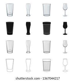 Vector design of form and celebration icon. Collection of form and volume stock symbol for web.