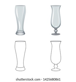 Vector design of form and celebration icon. Collection of form and volume stock symbol for web.