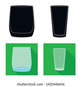 Vector design of form and celebration icon. Collection of form and volume vector icon for stock.