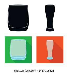 Vector design of form and celebration icon. Set of form and volume stock vector illustration.