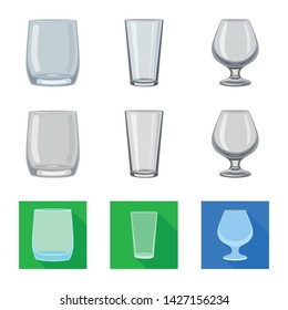 Vector design of form and celebration logo. Collection of form and volume stock vector illustration.