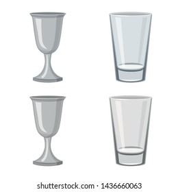 Vector design of form and celebration logo. Set of form and volume stock symbol for web.