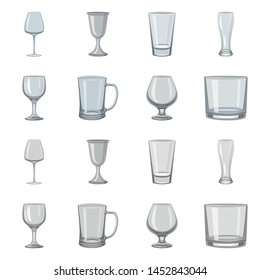 Vector design of form and celebration logo. Collection of form and volume vector icon for stock.