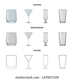 Vector design of form and celebration logo. Set of form and volume vector icon for stock.